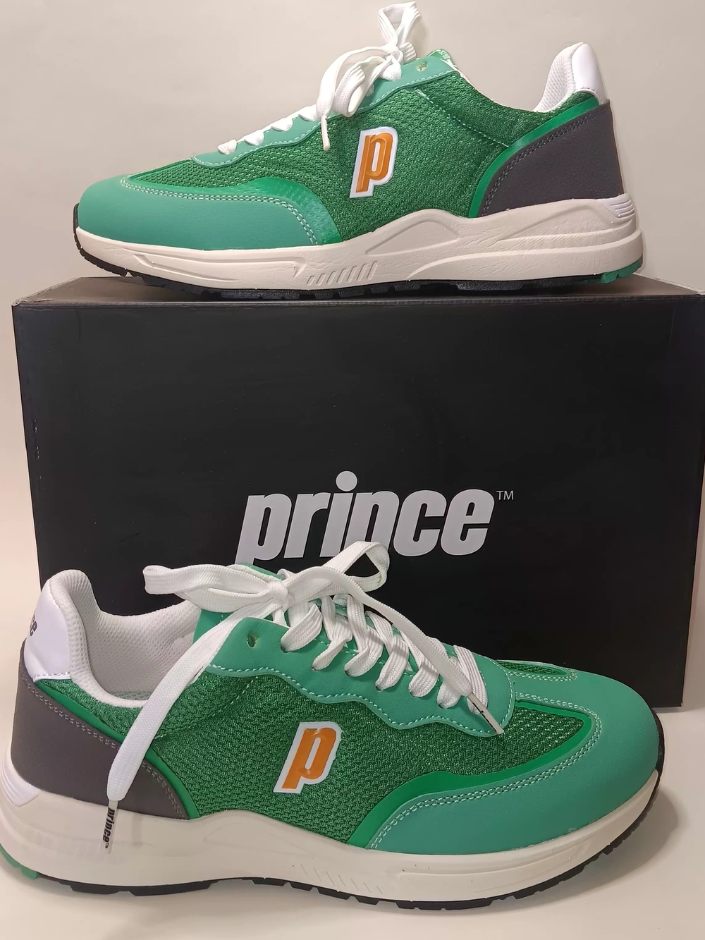Prince Men's Green Athletic Sneakers